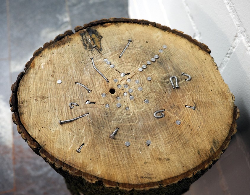 Ergebnis des Nagel-Einschlagens