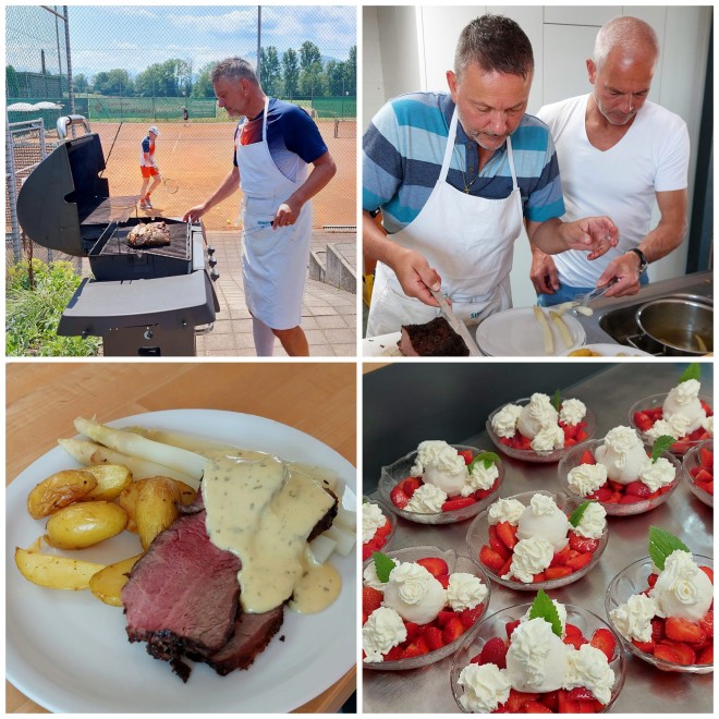 Leo Elmiger verwöhnte uns einmal mehr mit einem wunderbaren Essen. Leo Elmiger verwöhnte uns einmal mehr mit einem wunderbaren Essen.