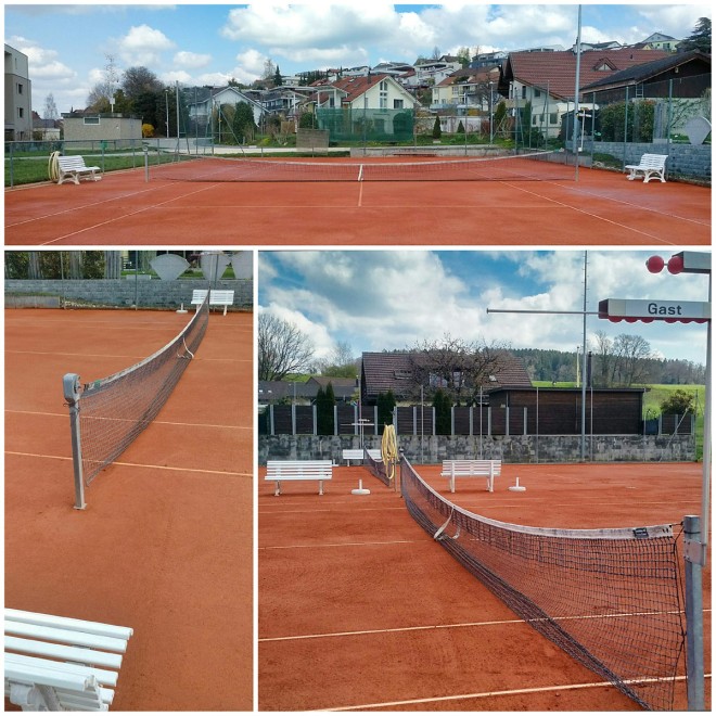 Tennisplätze am 14.4.2021