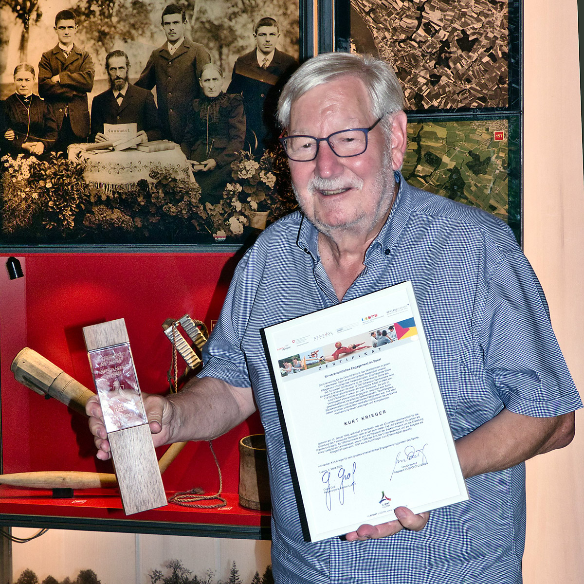 GV 2020 TC Sempach Kurt Krieger - Ehrenamtlicher 2019 Kanton Luzern (2. Platz)