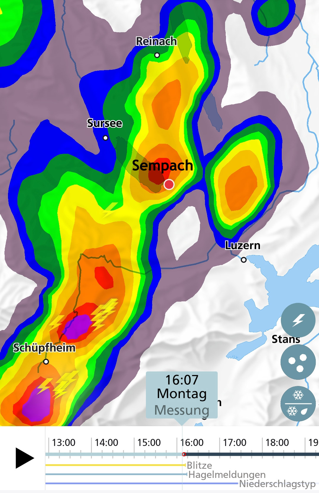 Wetterprognose von MetoSchweiz war sehr präzise